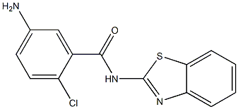 5-amino-N-(1,3-benzothiazol-2-yl)-2-chlorobenzamide Structure