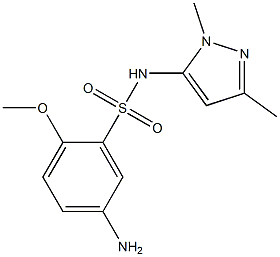 5-amino-N-(1,3-dimethyl-1H-pyrazol-5-yl)-2-methoxybenzene-1-sulfonamide|