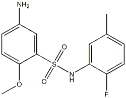 5-amino-N-(2-fluoro-5-methylphenyl)-2-methoxybenzene-1-sulfonamide Structure