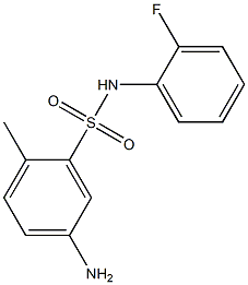 5-amino-N-(2-fluorophenyl)-2-methylbenzene-1-sulfonamide Structure