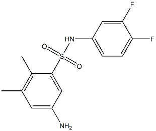 5-amino-N-(3,4-difluorophenyl)-2,3-dimethylbenzene-1-sulfonamide Structure