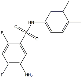 5-amino-N-(3,4-dimethylphenyl)-2,4-difluorobenzene-1-sulfonamide