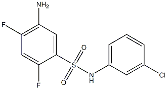 5-amino-N-(3-chlorophenyl)-2,4-difluorobenzene-1-sulfonamide Struktur