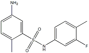 5-amino-N-(3-fluoro-4-methylphenyl)-2-methylbenzene-1-sulfonamide Structure