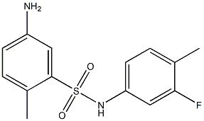 5-amino-N-(3-fluoro-4-methylphenyl)-2-methylbenzene-1-sulfonamide|