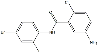 5-amino-N-(4-bromo-2-methylphenyl)-2-chlorobenzamide Structure