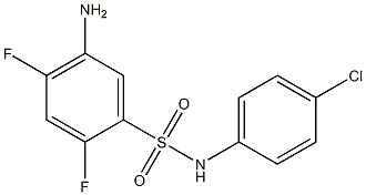  5-amino-N-(4-chlorophenyl)-2,4-difluorobenzene-1-sulfonamide