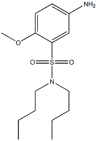 5-amino-N,N-dibutyl-2-methoxybenzene-1-sulfonamide Struktur