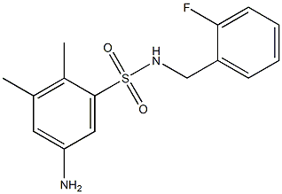 5-amino-N-[(2-fluorophenyl)methyl]-2,3-dimethylbenzene-1-sulfonamide|