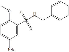 5-amino-N-benzyl-2-methoxybenzene-1-sulfonamide 化学構造式