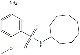 5-amino-N-cyclooctyl-2-methoxybenzene-1-sulfonamide,,结构式