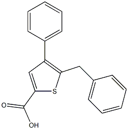  5-benzyl-4-phenylthiophene-2-carboxylic acid