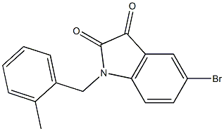 5-bromo-1-[(2-methylphenyl)methyl]-2,3-dihydro-1H-indole-2,3-dione Structure