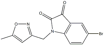 5-bromo-1-[(5-methyl-1,2-oxazol-3-yl)methyl]-2,3-dihydro-1H-indole-2,3-dione