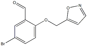 5-bromo-2-(1,2-oxazol-5-ylmethoxy)benzaldehyde Struktur