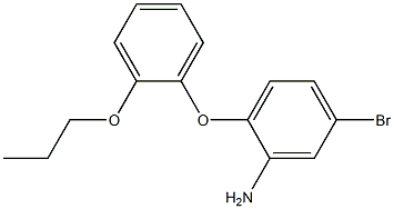 5-bromo-2-(2-propoxyphenoxy)aniline,,结构式