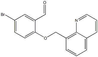 5-bromo-2-(quinolin-8-ylmethoxy)benzaldehyde Struktur