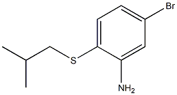 5-bromo-2-[(2-methylpropyl)sulfanyl]aniline Struktur