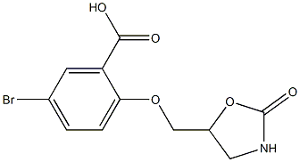 5-bromo-2-[(2-oxo-1,3-oxazolidin-5-yl)methoxy]benzoic acid|