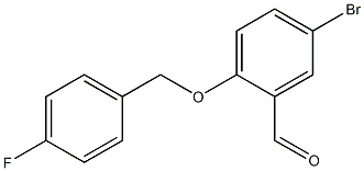 5-bromo-2-[(4-fluorophenyl)methoxy]benzaldehyde Struktur