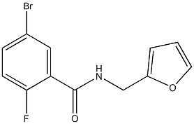 5-bromo-2-fluoro-N-(2-furylmethyl)benzamide Structure