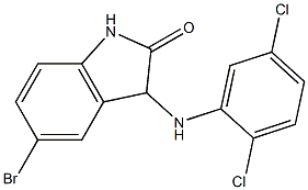 5-bromo-3-[(2,5-dichlorophenyl)amino]-2,3-dihydro-1H-indol-2-one Structure