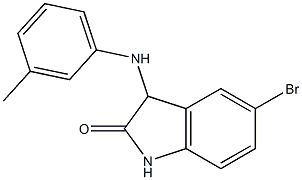 5-bromo-3-[(3-methylphenyl)amino]-2,3-dihydro-1H-indol-2-one Structure