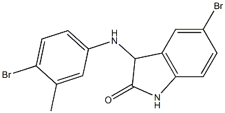 5-bromo-3-[(4-bromo-3-methylphenyl)amino]-2,3-dihydro-1H-indol-2-one Structure