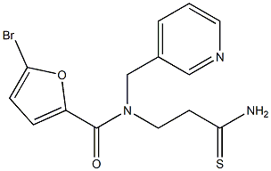 5-bromo-N-(2-carbamothioylethyl)-N-(pyridin-3-ylmethyl)furan-2-carboxamide