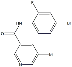 5-bromo-N-(4-bromo-2-fluorophenyl)pyridine-3-carboxamide