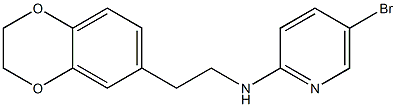 5-bromo-N-[2-(2,3-dihydro-1,4-benzodioxin-6-yl)ethyl]pyridin-2-amine Struktur