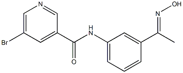  5-bromo-N-{3-[1-(hydroxyimino)ethyl]phenyl}pyridine-3-carboxamide