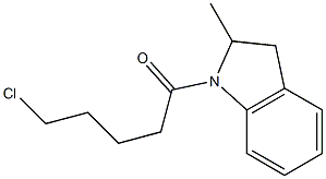 5-chloro-1-(2-methyl-2,3-dihydro-1H-indol-1-yl)pentan-1-one Struktur