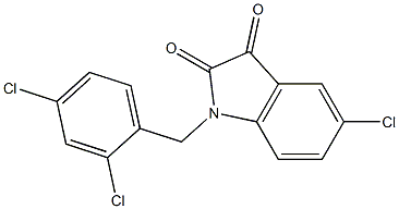 5-chloro-1-[(2,4-dichlorophenyl)methyl]-2,3-dihydro-1H-indole-2,3-dione