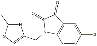 5-chloro-1-[(2-methyl-1,3-thiazol-4-yl)methyl]-2,3-dihydro-1H-indole-2,3-dione