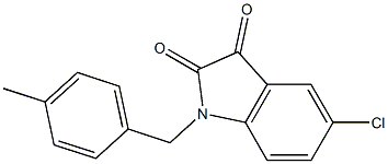  5-chloro-1-[(4-methylphenyl)methyl]-2,3-dihydro-1H-indole-2,3-dione