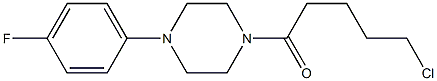 5-chloro-1-[4-(4-fluorophenyl)piperazin-1-yl]pentan-1-one,,结构式