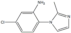 5-chloro-2-(2-methyl-1H-imidazol-1-yl)aniline,,结构式