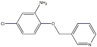 5-chloro-2-(pyridin-3-ylmethoxy)aniline,,结构式