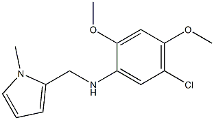 5-chloro-2,4-dimethoxy-N-[(1-methyl-1H-pyrrol-2-yl)methyl]aniline Structure