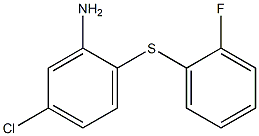 5-chloro-2-[(2-fluorophenyl)sulfanyl]aniline Structure