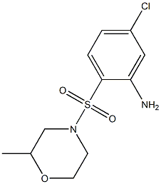 5-chloro-2-[(2-methylmorpholine-4-)sulfonyl]aniline,,结构式