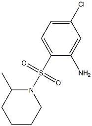 5-chloro-2-[(2-methylpiperidine-1-)sulfonyl]aniline 化学構造式