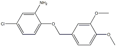  5-chloro-2-[(3,4-dimethoxyphenyl)methoxy]aniline