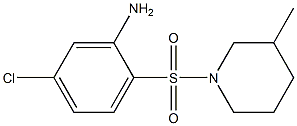 5-chloro-2-[(3-methylpiperidine-1-)sulfonyl]aniline 结构式