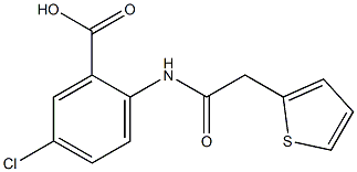 5-chloro-2-[(thien-2-ylacetyl)amino]benzoic acid Structure