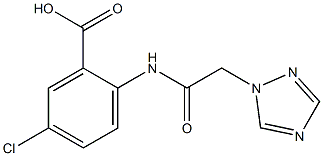 5-chloro-2-[2-(1H-1,2,4-triazol-1-yl)acetamido]benzoic acid Structure