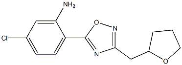 5-chloro-2-[3-(oxolan-2-ylmethyl)-1,2,4-oxadiazol-5-yl]aniline