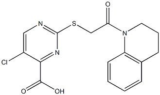 5-chloro-2-{[2-(3,4-dihydroquinolin-1(2H)-yl)-2-oxoethyl]thio}pyrimidine-4-carboxylic acid