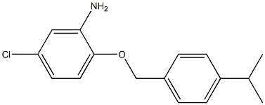 5-chloro-2-{[4-(propan-2-yl)phenyl]methoxy}aniline Struktur